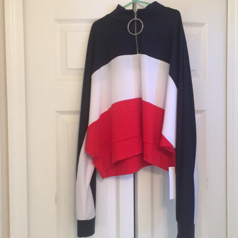 Women’s Ivoire Red White and Blue Top